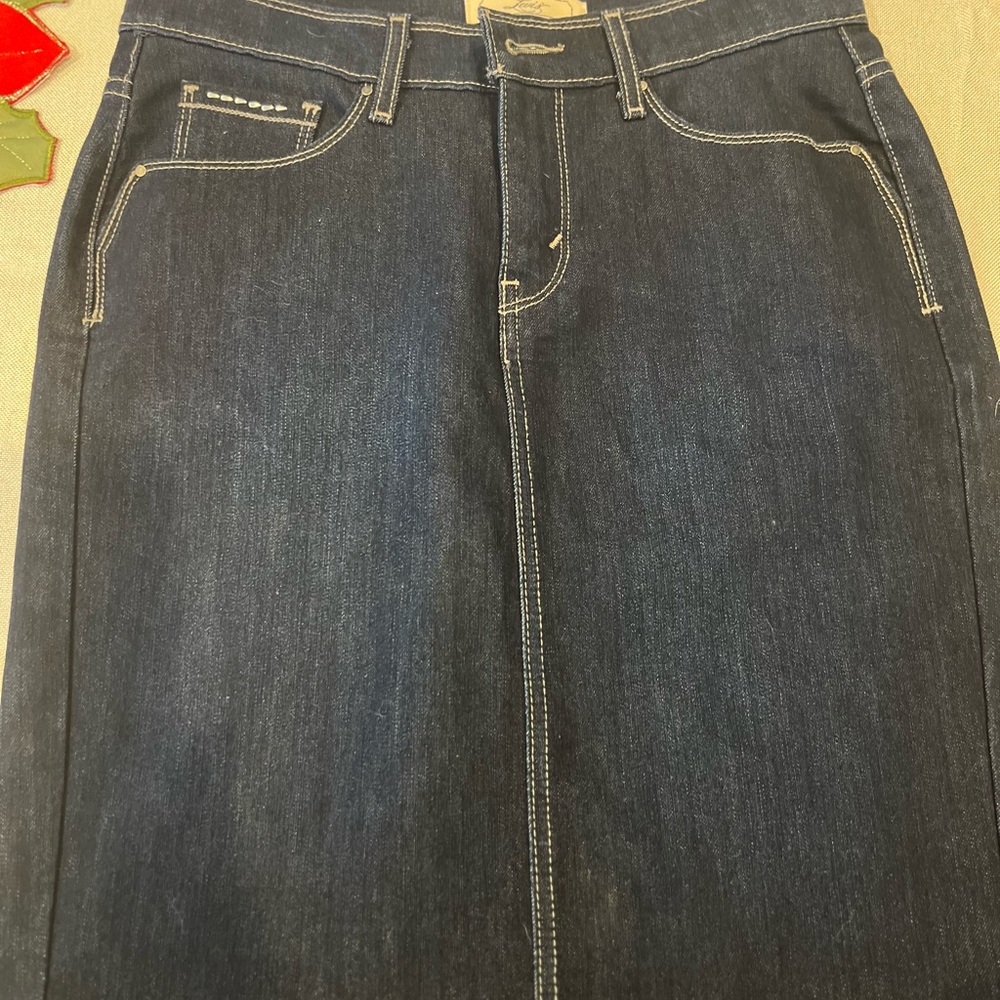 Vintage Levi's Indigo Denim Skirt.